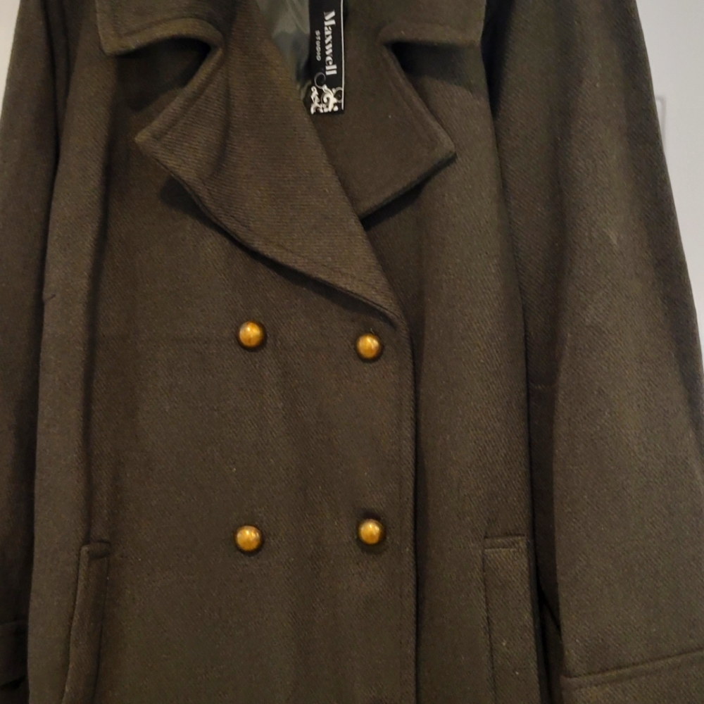 New olive green 3xl coat